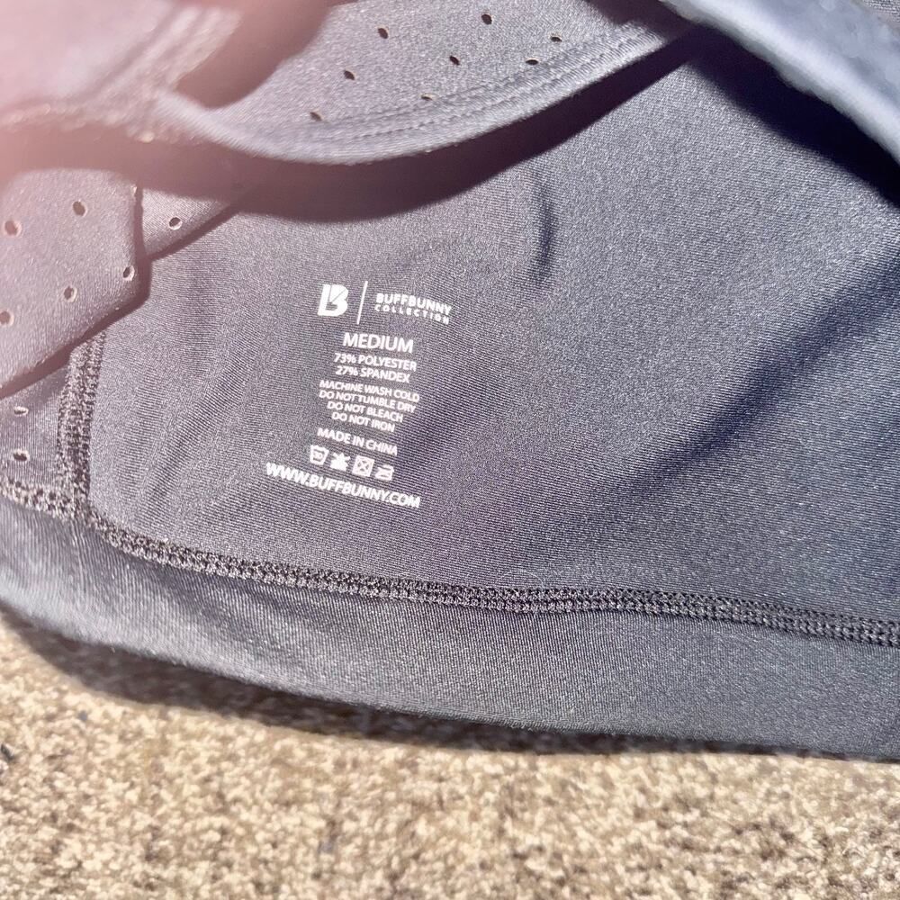 Buffbunny Allure Laser Cut Dotted Sports Bra in Black Size Medium - Picture 3 of 10